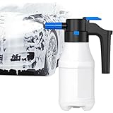 1.5L 自動泡噴霧器 洗車 手洗い洗車 フォームガン 電動 フォームガン USB 充電式家庭用泡噴霧器 洗車用品 掃除用品 2600mah噴霧器 洗車 園芸 用品 モコモコ泡洗車を実現洗車用品 掃除用品 2600mah 自動スプレー (純白)