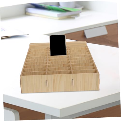 Boîte de rangement bois téléphones portables pour optimiser l'espace