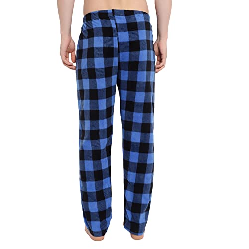 North 15 Men's Super Cozy Buffalo Plaid Micro Fleece Pajama Pants4