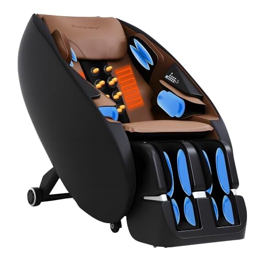 FDW Shiatsu Massage Chairs Full Body and Recliner Zero Gravity Massage Chair Electric with Built-in Heart Foot Roller Air Massage Easy to Move for Home Office,Black