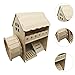Baoblaze 2 Tier Hamster House Cage Accessories Hide Supplies Play Toy Hamster Hideout with Swing for Chinchilla Small Pet Mice