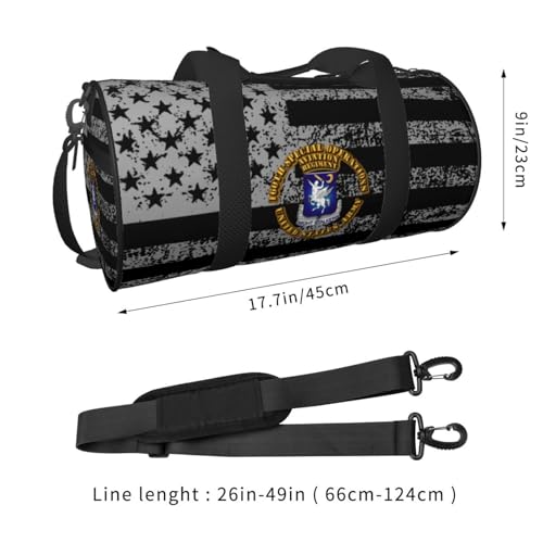 160th Special Operations Aviation Regiment Convertible Garment Bag with Shoulder Strap, Carry on Garment Duffel Bag for Men - Rolling Foldable for Travel Luggage Bags (Black)3