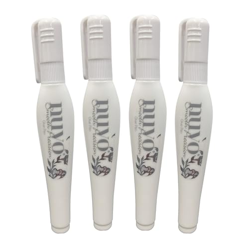 NUVO Bolígrafo de pegamento de precisión suave, capacidad de 10 ml (paquete de 4)