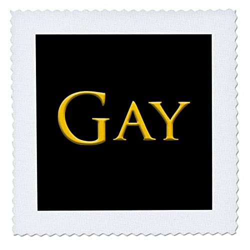 22x22 inch Quilt Square - Gay Mainstream Girl Baby Name in The USA. Yellow on Black Amulet Alexis Design - Popular Female Names in USA
