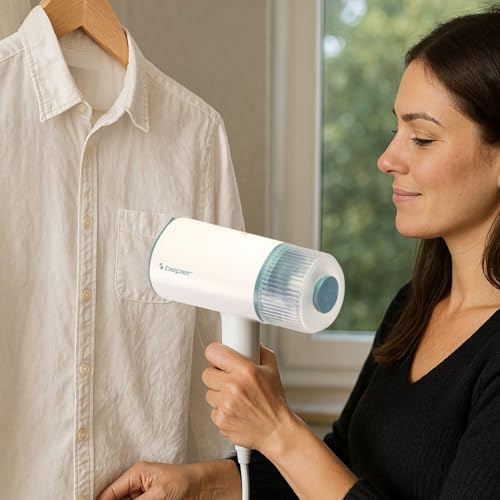 BEPER P204FER210: Vertical Garment Steamer, White - Image 5