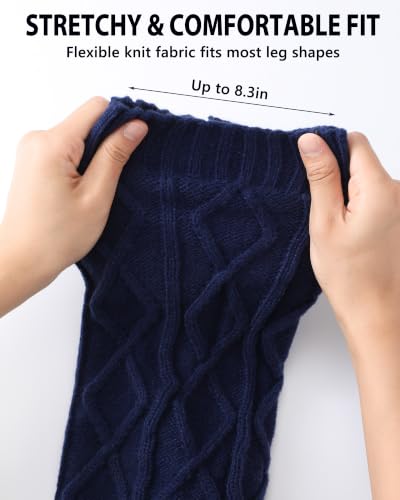 Image of Shihanee Winter Fleece Lined Leg Warmers for Women
