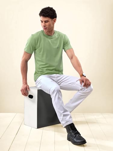 Image of Lux Nitro Cotton Round Neck T-Shirt for Men | Half Sleeve | Regular Fit | Comfortable Everyday Casual Wear