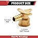 (Pack of 10) EFIELD Pex Drop-Ear Elbow Brass Crimp Fitting 1/2 Inch x 1/2 Inch Female NPT, ASTM F1807,(PEX1807159)