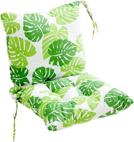 Ailler (40 x 80 cm - Lot de 2 Coussins de Chaise avec Dossier - Coussin de Dossier avec Liens - pour Chaise de Jardin et bancs, dans la Maison et Le Jardin