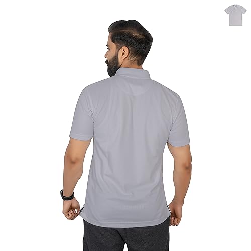 Image of VELOREX Men's Tshirts Polyester Solid Half Sleeves Sports Regula Fit Polo T Shirt for Men