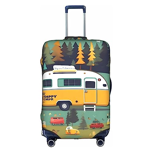 Housse de valise zippée Happy Bus pour protéger vos bagages de la saleté - 2