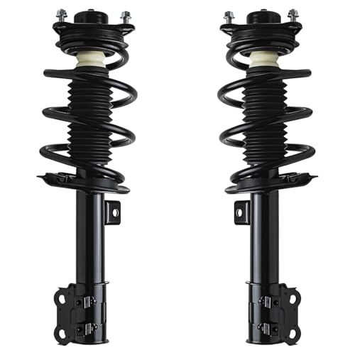 Image of Detroit Axle - 4pc Front Struts Kit for 2011 Hyundai Sonata [GAS], 2 Struts with Coil Spring Assembly 2 Lower Control Arm with Ball Joint Replacement Suspension Kit