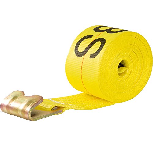 4" x 30" Winch Strap, Flat Hook, 5,000 lb WLL