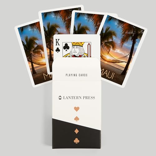 Lantern Press Maui Hawaii Baraja 52 Cartas Póker miniatura 6