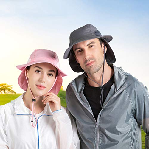 Chapéu de sol LIOOBO com proteção UV Chapéu de pescaria ajustável para caminhadas, acampamento, pesc