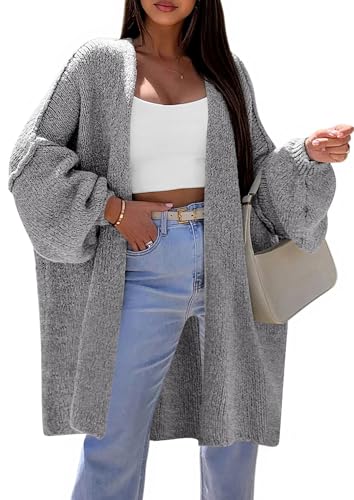 PRETTYGARDEN Long Cardigan Sweaters for Women Trendy Fall 2026 Oversized Knit Sweater Jacket Coats Winter Fashion Clothing - Image 3