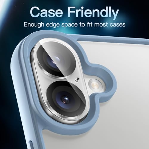 Image of JETech Camera Lens Protector Guard for iPhone 16 /16 Plus, 3-Pack