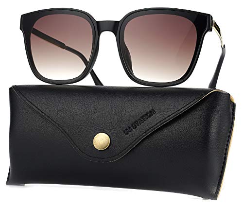 Square Sunglasses Womens Mens Oversized Mirrored lens U8862