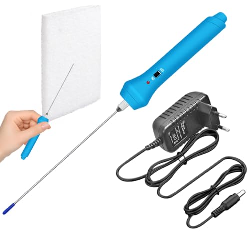 DAJASD Styroporschneider,15 CM27W Schaumstoff Schneider mit Netzteil Kontrollleuchten,100-240V Heißdrahtschneider,Elektrischer Schaumstoffschneider Für Schnittkante,Gravierwerkzeug,Kunst Diy Eu-stecke
