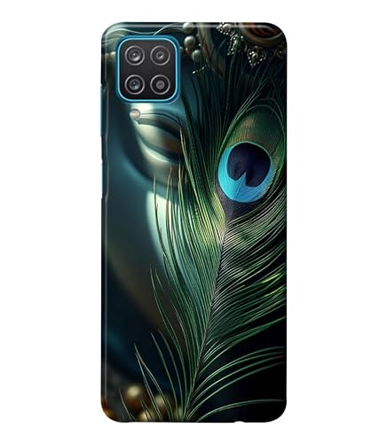 Image of Lord Krishna Mor Pankh Printed Hard Back Case Cover Compatible for Samsung Galaxy M32 4G (Multicolor) - D1663