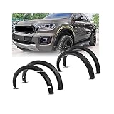 4'' FENDER FLARES WHEEL ARCH EXTENSION Compatible For FORD RANGER XL XLT WILDTRAK T8 2020 2021 2022 MUDGUARD DOUBLE CAB 4X4 CAR ACCESSORIES(With sensor hole)
