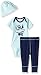 Gerber Baby Boys 3 Piece Bodysuit, Pant and Cap Set