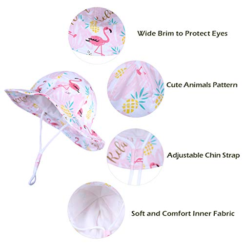 Durio UPF 50+ Sun Protection Wide Brim Baby Girl Sun Hat Cute Summer Beach Baby Sun Hat Baby Girl Hats2