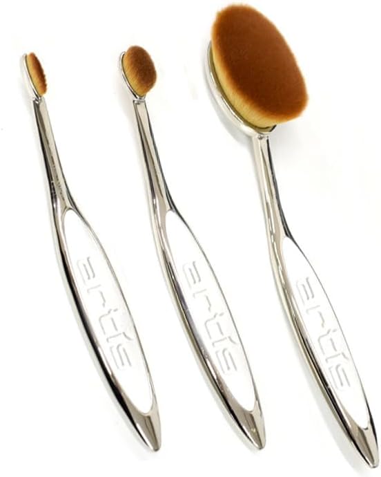 Artist Brush Set, 3 Piece Set, 7 Oval, 3 Linear 1, Elite Special 3 Brush Set, Elite Collection 3 Brush Set, Makeup Brushes, Makeup Brushes, Used by Professionals, Beauty, Beauty Goods, Eye Makeup