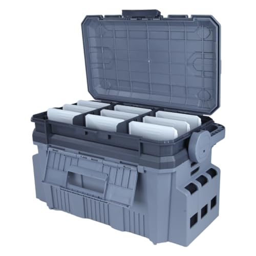 Pesca Brasil, Caixa de Pesca 452526 Amplo Espaço Com Estojo e Divisórias Ajustáveis Ideal para Iscas