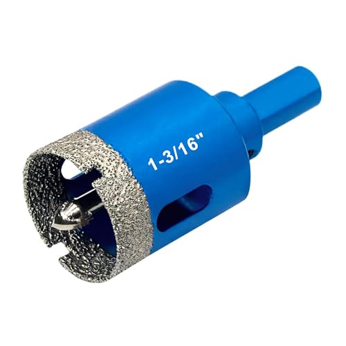 Image of TurstAid Diamond Hole Saw 1-3 /16 Inch with Pilot Guide Drill Bit - Performance Diamond Tile Hole Saw for Porcelain, Glass, Marble, Ceramic