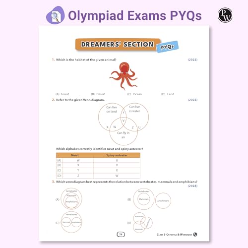 Image of PW Olympiad Books for Class 5 2026-27 - Science & Mathematics Workbook | IMO & NSO Olympiad Prep | Chapterwise MCQs, PYQs, Concept Maps & Achievers Section (Set of 2 Books)