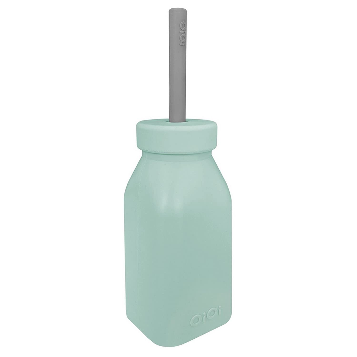OiOi Şişe + Pipet - River Green/Powder Grey