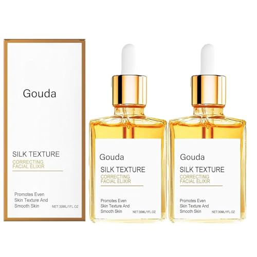 Gouda Silk Body Oil Perfume Oil Visibly Firming Deeply Moisturizing Instantly Improve Elasticity Non-greasy Hydration for Women (2Pcs)