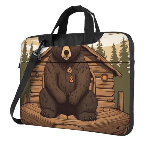 Bolsa de hombro tipo mensajero para laptop unisex miniatura 1