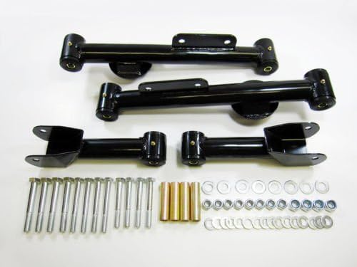 Control Arms Rear Upper and Lower Control Arm Full Kit (Black) for Ford Mustang Premium Quality