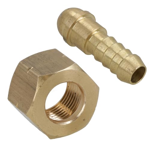 Connecteur de tuyau de gaz de soudage 3/8 avec queue de tuyau de 3/8 et filetage BSP gauche 1 pièce