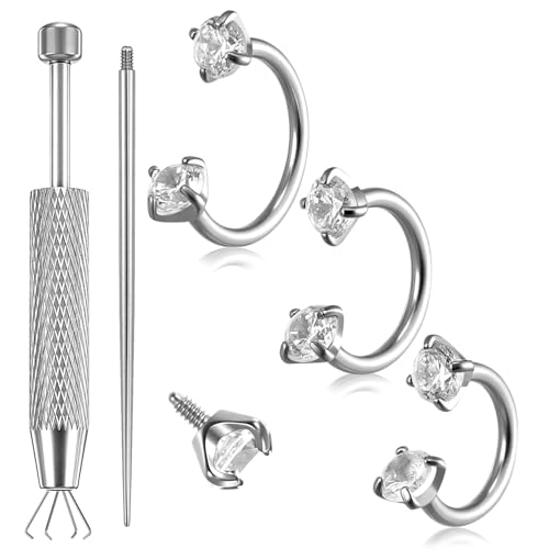 Josojoou 18g Hufeisen Piercing Nase Set Septum...