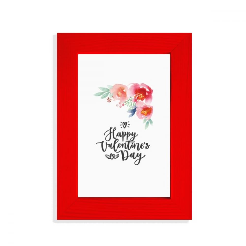 Cadre photo Happy Valentine rouge pour sublimer la déco du salon