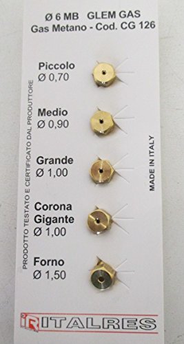 FAURE - sachet injecteurs gaz naturel pour cuisinière FAURE