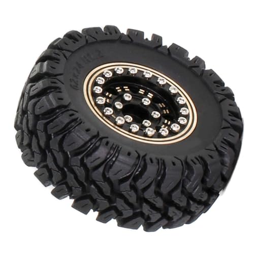 4 PCS Controle Remoto Pneu de Carro 1.2 Polegada Cubo de Latão Borracha RC Substituição de Pneu de C