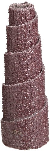 3M Full Tapered Cartridge Roll 341D - 80 Grit, X-Weight Backing - Metal Sanding and Finishing - For Die Grinders - 1/2' x 1.5' x 1/8'