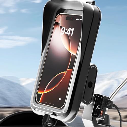 Support moto pour visualisation GPS stable et sécurisée sur route