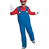 [RemeeHi] マリオ ルイージ コスプレ衣装 「 Allシーズン」 マリオカート コスチュームセット 帽子 手袋 ひげ付き ハロウィン クリスマス イベンド 学園祭 仮装 変装 変身 ギフト プレゼント(男、M)