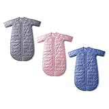 baby deedee Sleep Nest Travel Quilted Baby Sleeping Bag Sack with Sleeves, Sugar Puff, Large (18-36 Months)