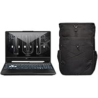 ASUS TUF Gaming A15, 15.6-inch (39.62 cms) FHD 144Hz, AMD Ryzen 5 4600H, 4GB NVIDIA GeForce GTX 1650, Gaming Laptop, FA506IHRB-HN079W + VP5700 TUF 17″ (43.18 cm) Backpack (Black)