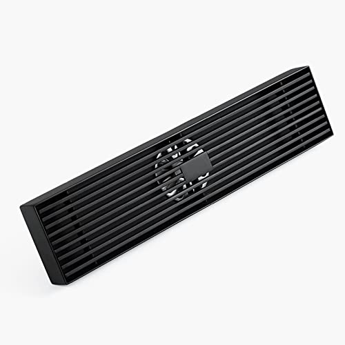 Crépine rectangulaire de douche 300x68mm avec siphon complet en acier