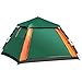 Bnineteenteam Automatic Hydraulic Camping Tent, Space for 3 or 4 People with Large and Doors (Dark Green