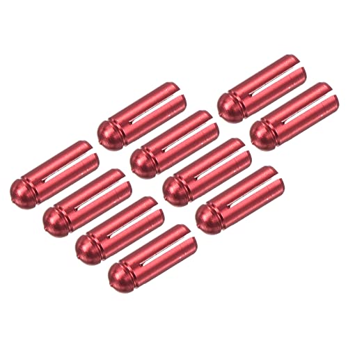 PATIKIL Dart Flight Protectors, Aluminum Alloy Dart Accessories Wing Savers for Steel & Plastic Flights - 9 Pack (Red)