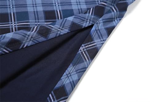 Women's Plaid Print Hip Skirt, Slim Pencil Preppy Style Slit Midi Skirt4