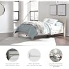 Signature Design by Ashley Socalle Casual Full Panel Platform Bed, Foundation or Box Spring Not Needed, Light Brown